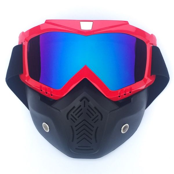 

motorcycle glasses motocross motorbike moto goggles detachable goggle uv protection ski bike for open face helmet mask