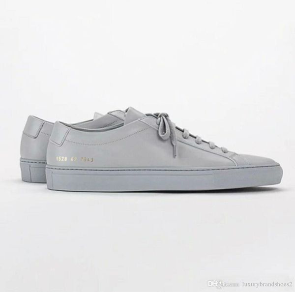 

2019 fa hion common project by women black white low hoe men women genuine leather ca ual hoe flat chau ure femme homme