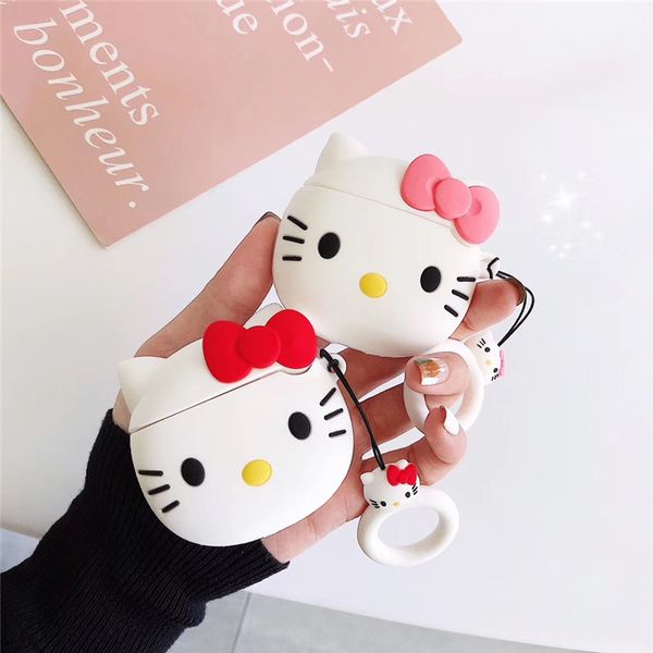 

lovely doll bluetooth wireless earphone case for apple airpods silicone charging headphones cases for airpods protective cover