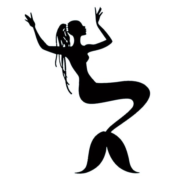 

16*12cm fashion personality creativity classic attractive mermaid swimming girls truck window vinyl decal sticker