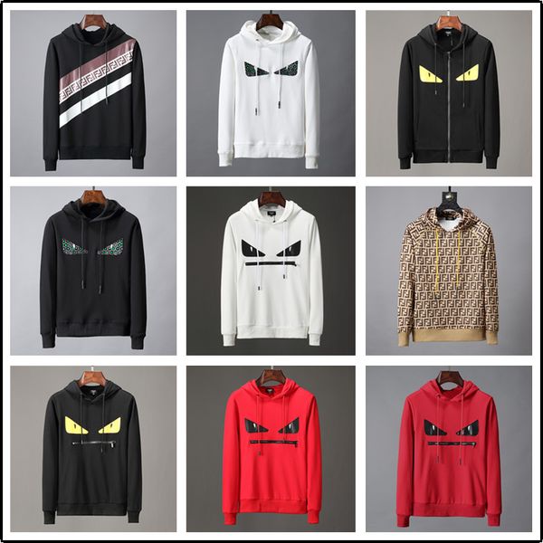 

new luxury european letter embroidery printing cotton long sleeve sportsweater women's and men's design hoodies, Black