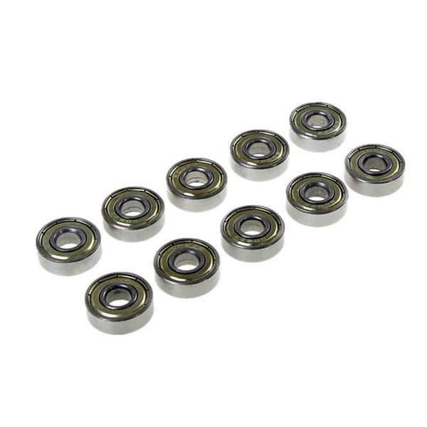 

10pcs double shielded miniature high-carbon steel single row 608zz abec-5 deep groove ball bearing 8x22x7mm 608zz