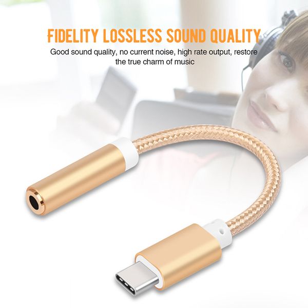 

Type-C Type C на 3,5 мм разъем для наушников Адаптер для наушников Audio Cable Conventor для Xiaomi Huawe