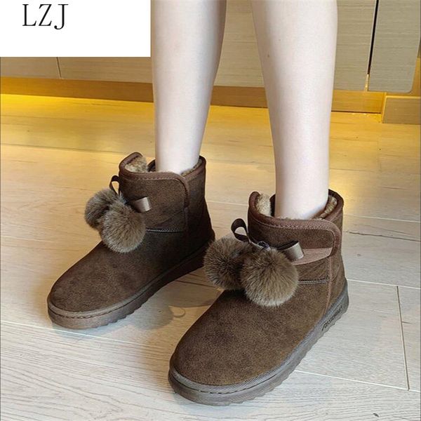 

new 2019 women shoes woman snow boots winter boots new fashion snow round head non-slip breathable warm 36-40, Black