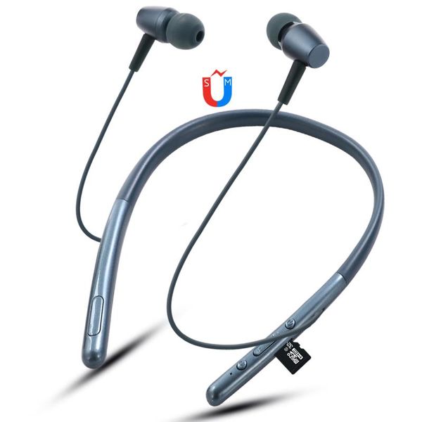 

H700 wirele port bluetooth tereo head et earphone pluggable card magnetic attraction for iphone am ung with retail package