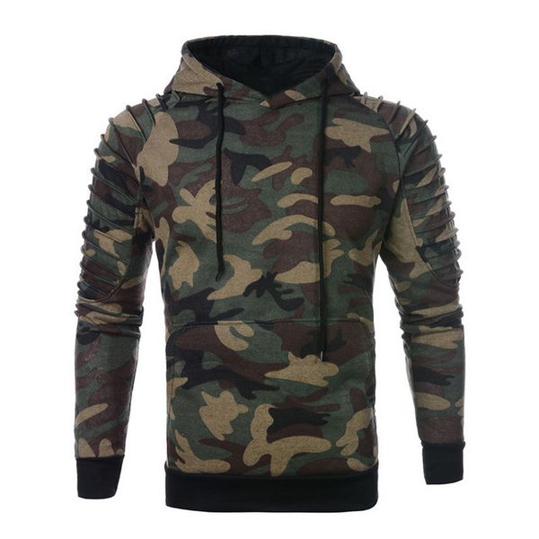 

litthing camouflage hoodies men 2019 new fashion sweatshirt male camo hoody hip autumn winter casual hoodie, Black