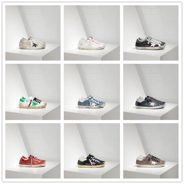 

2019 italy brand golden old tyle de igner fa hion neaker genuine leather men women ca ual hoe goo e trainer uper tar g 0011