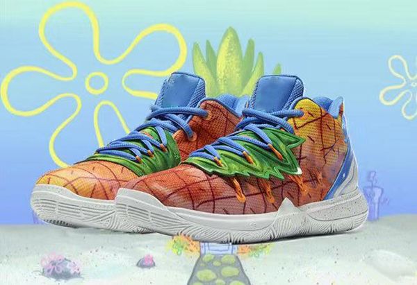 

pineapple house kyrie basketball shoes for mens 5 5s concepts low 2 2s multi-color sponge irving patrick sneakers us 7-12 cj6951-800