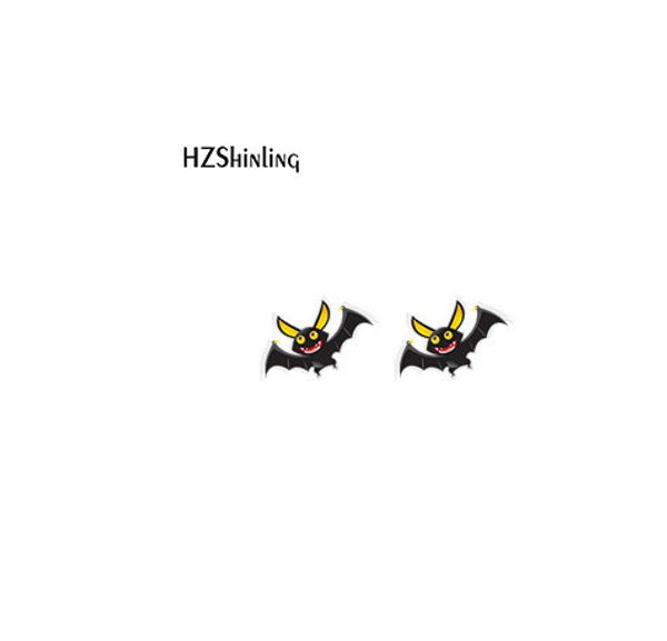 

hzshinling new arrival halloween resin earrings shrinky dinks earrings sweet accessories acrylic earrings, Golden;silver