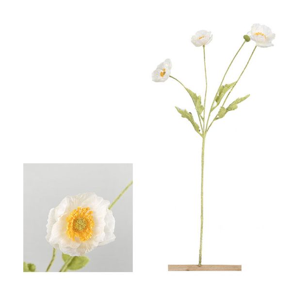 

artificial 4 heads bunch daffodil flower home garden bridal wedding decoration