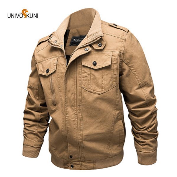 

univos kuni new spring and autumn men's jacket casual cotton tooling large size men's clothing size m-6xl wyr97, Black;brown