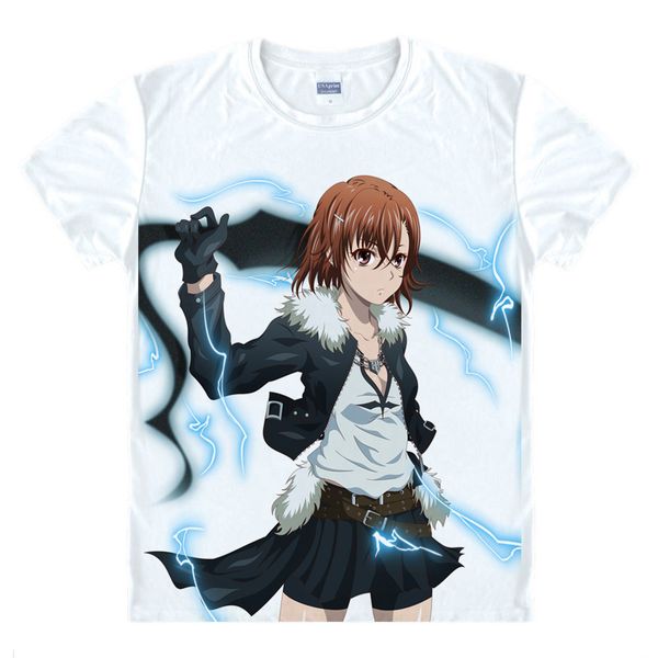 

anime shirt a certain magical index t-shirts multi-style short index librorum prohibitorum kamijo touma cosplay shirts tee-style144-no08, White;black