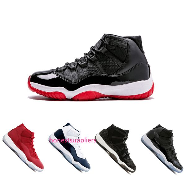 

cap and gown xi 11 11s prm heiress gym red chicago midnight navy bred space jams men basketball shoes sports sneaker 36-47