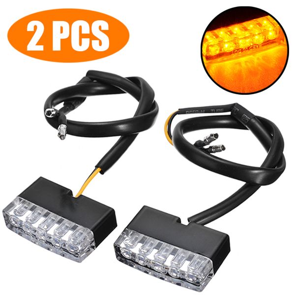 

dc 12v 2pcs motorcycle turn signal lamp universal bike led amber indicator blinker light bulb