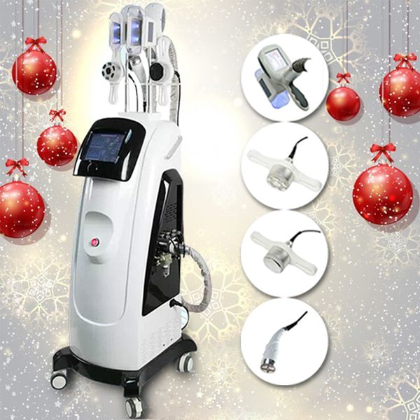 

professional vertical salon use double cryolipolysis handles cavitation rf lipo laser cryolipolysis slimming machine