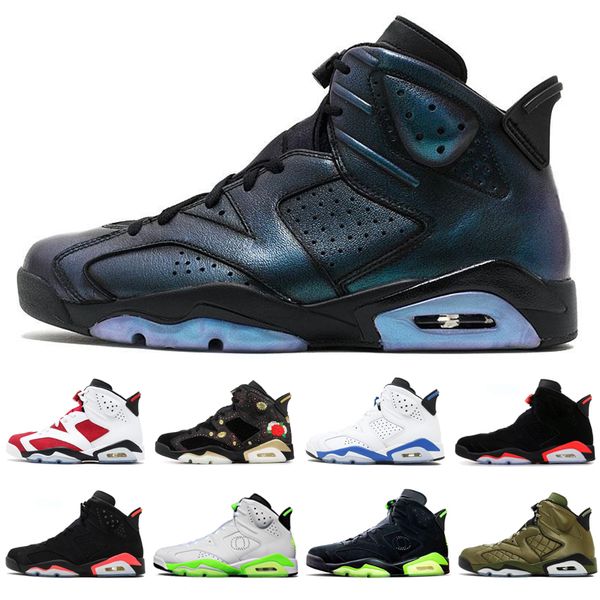 

2020 new 6 6s six rings jumpman mens basketball shoes cool grey concord bred green gym red space jam sports sneakers des chaussures