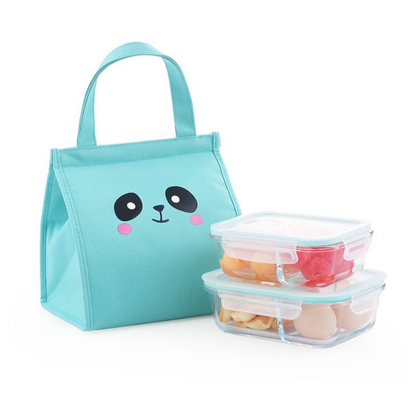 

ocardian lunch bag thermal bag breadbasket caixa termica portable waterproof thickness picnic school lunch box office g0808#10, Blue;pink