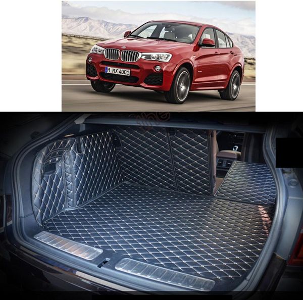 

fiber leather car trunk mat for x4 2014 2015 2016 2017 2018 f26 car accessories
