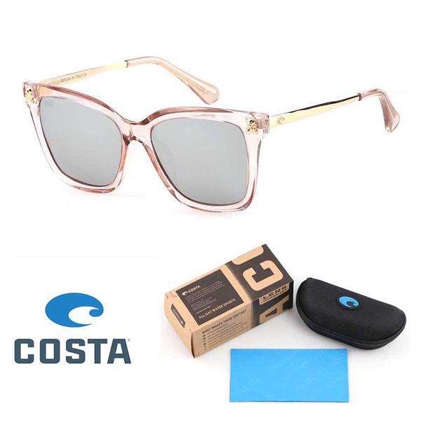 

Fashion Square Frame COSTA Sunglasses women Brand Designer vintage Mirror Polarized Sun glasses Female oculos de sol gafas with Retail box