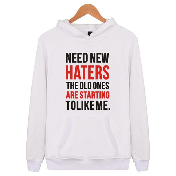 

aikooki men hoodies haters new style kpop hooded winter hoodies women set fashion autumn sweatshirt hiphop casual clothes, Black