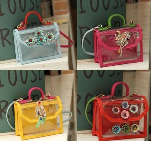 

designer- 2019 new shourouk shoulder bag transparent women handbag590