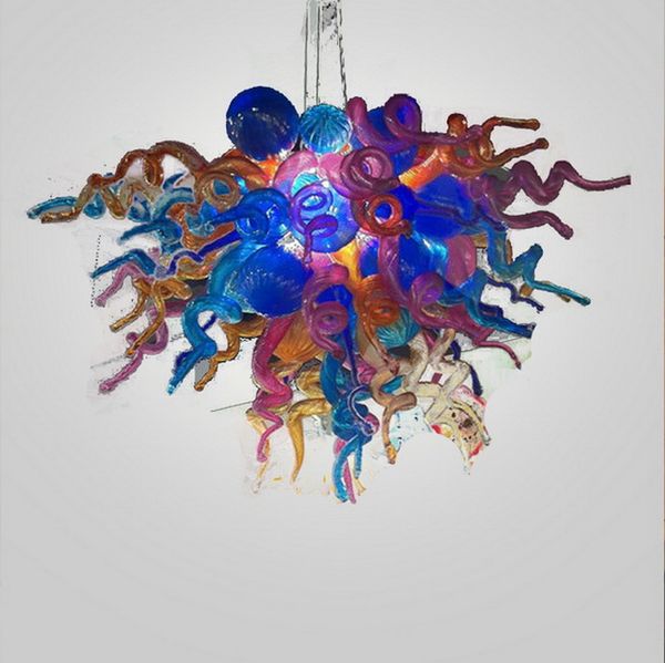 

house fancy light chandelier wholesale price energy saving light source chihuly style hand blown glass hanging chandelier