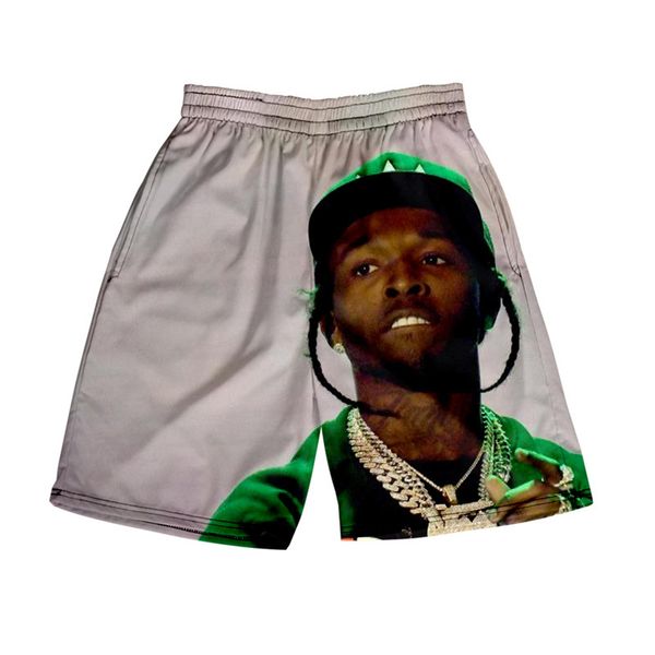 

pop smoke designer shorts mens fashion designer 3d printed elastic waist relaxed shorts summer hiphop mens clothing, White;black