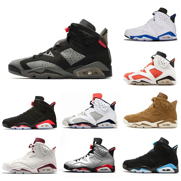 

2019 Air Jordan ретро 6 6 мужская баскетбольная спортивная обувь 6s Кармин Орео Тинкер пше