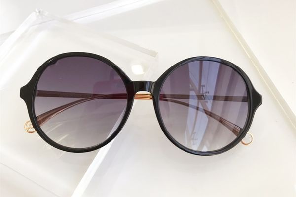 

2020 new retro leisure luxury mirror sunglasses women/men brand designer glasses lady circular shape sunglasses sandy beach, White;black