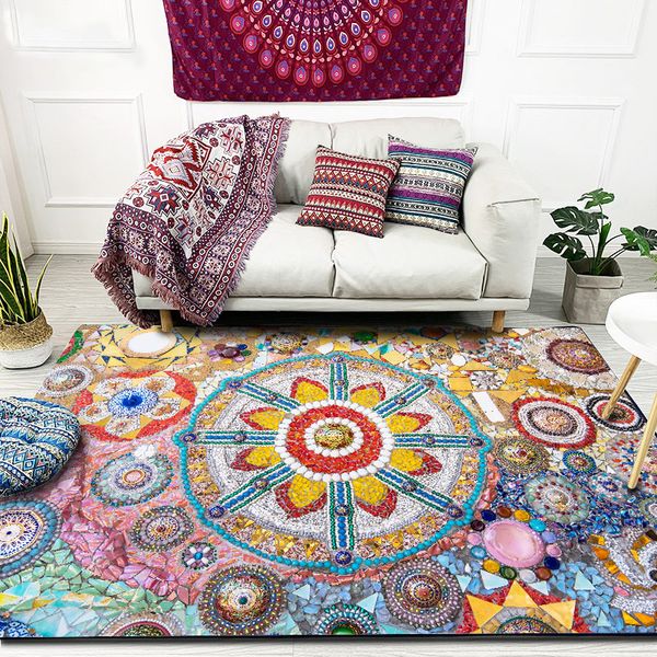 

carpets 3d pebble bohemian carpet ethnic style area rug kitchen living room bedroom bedside parlor kids floor mat customized