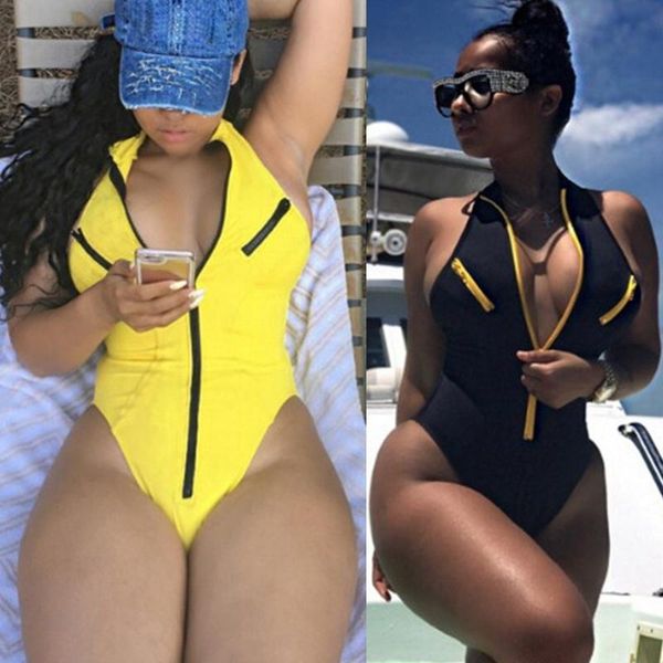 

2019 Summer Sexy One Piece Swimsuit Monokini Women Bikini Bathing Suit Push Up Padded Swimwear for women Suits sexy monokini