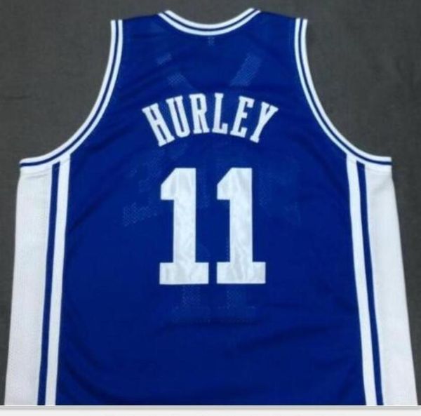 

men duke blue devils #11 bobby hurley blue white college jersey size s-6xl or custom any name or number jersey, Black