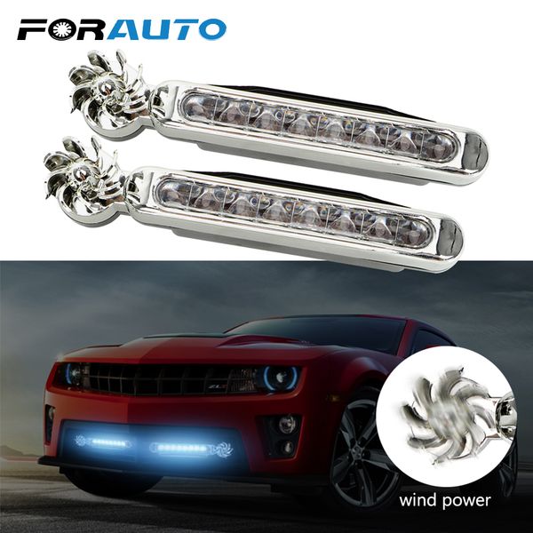 

forauto 1 пара led ветряные автомобилей дневные ходовые огни не с вращения вентилятора автомобиля декоративные лампы нет необходимость внешн