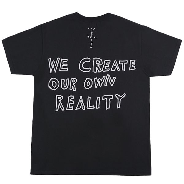 

19fw jack boys cracked tee печать хлопчатобумажная футболка мужчины женщины пара дизайнер хип-хоп с коротким рукавом футболка t01, White;black