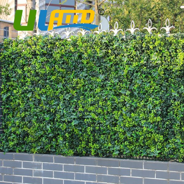 

48pcs 10" x10" artificial ivy fencing privacy grass fence plastic uv decorative boxwood ary bush hedges for garden g0602a009