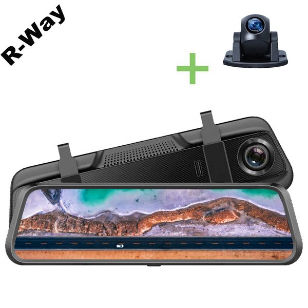 

r-way full hd 4k/1080p touch screen 2.5d ips dual lens dash cam pro for car taxi, waterproof 1080p auto dvr recorder
