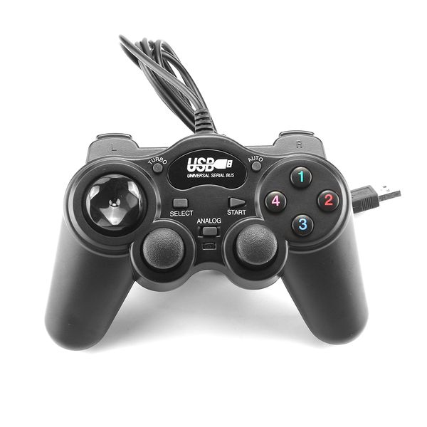 

wired gamepad joystick usb2.0 shock joypad gamepads game controller for pc lapcomputer win7/8/10/xp/vista