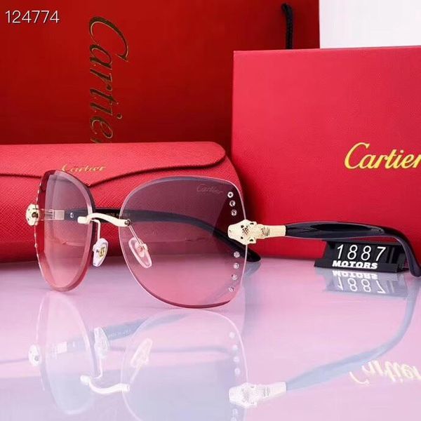 

with box womens designer s lady luxury s sunglasses for woman driving new pattern sun glasses sa cartier s gift, White;black