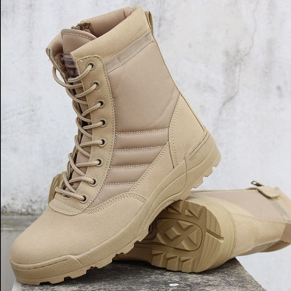 

men desert tactical boots male outdoor waterproof hiking shoes sneakers for women non-slip wear sports combat boots