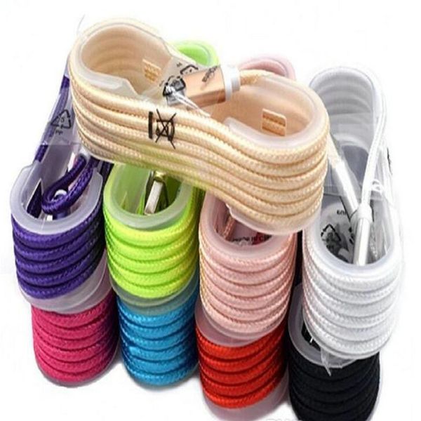 

1.5m long strong braided type c usb charger cable micro v8 cables data line metal plug charging for samsung galaxy s8 plus