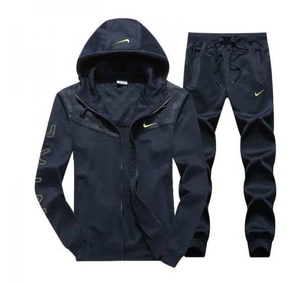 

fashion wholesale spring autumn mens tracksuits clothing striped patchwork tracksuit letter zipper cotton suit sweatshirt jacket coat, Gray