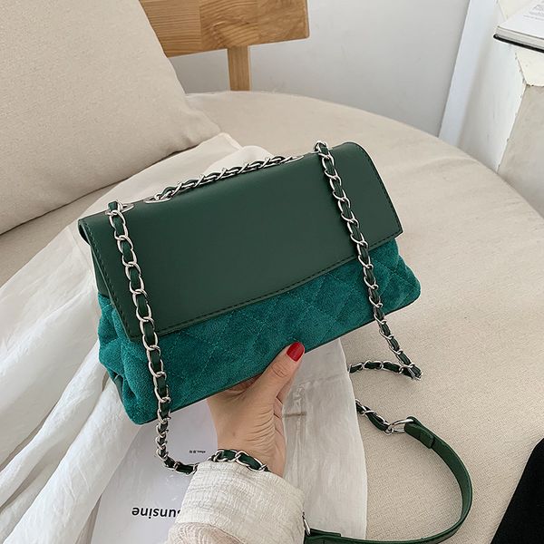 

frosted flip handbags 2020 new messenger chain bag simple fashion commuter bag