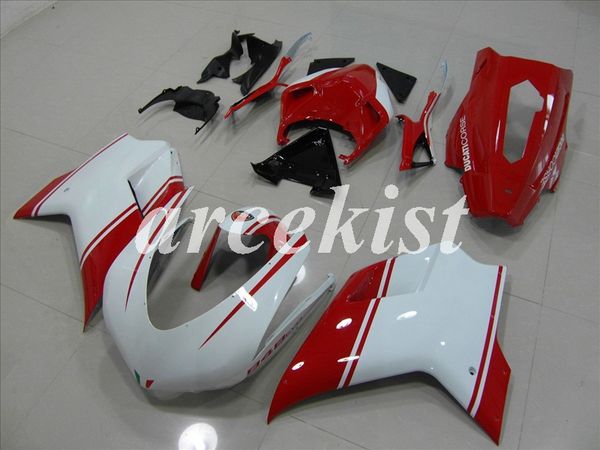 

4 подарков нового abs инъекция полных обтекатели комплект, пригодные для ducati 848 evo 1098 1198 1198s 2007 2008 2009 2010 2011 2012 body н