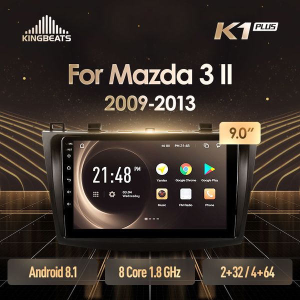 

kingbeats android 8.1 octa-core head unit 4g in dash car radio multimedia video player navigation gps for 3 2 2009 - 2013 no car dvd