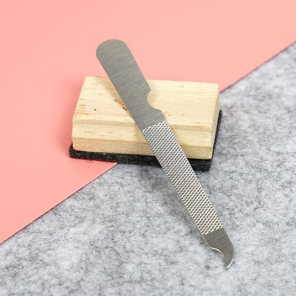 

nail files 1pc stainless steel file nails double-sided polished manicure accessories.