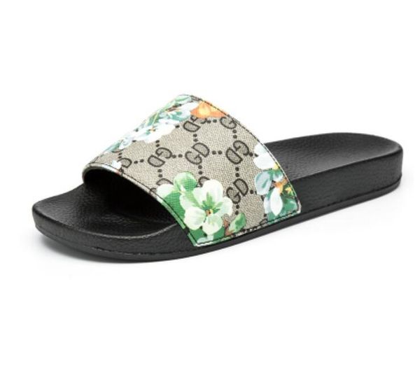 

leisure slippers designer rubber slide sandal tiger slide beach designer slippers men sandals luxuflops slipperry shoes casual fashions, Black