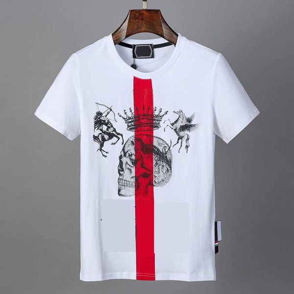 

pp men's t-shirt street fashion women's designer t-shirt girl boys summer clothing brand hip hop skull