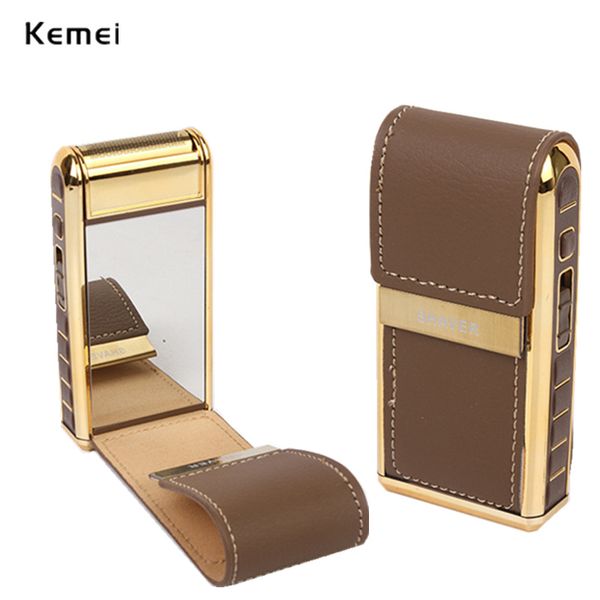 

kemei travel beard shaver portable one blade mens trimmer rechargeable facial hair cutting salon man shaving razor