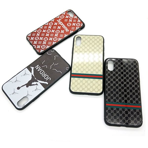 

for iphone x xs 7 8 cell phone case high-end fashion design popular in the world black tpu soft side phone cases
