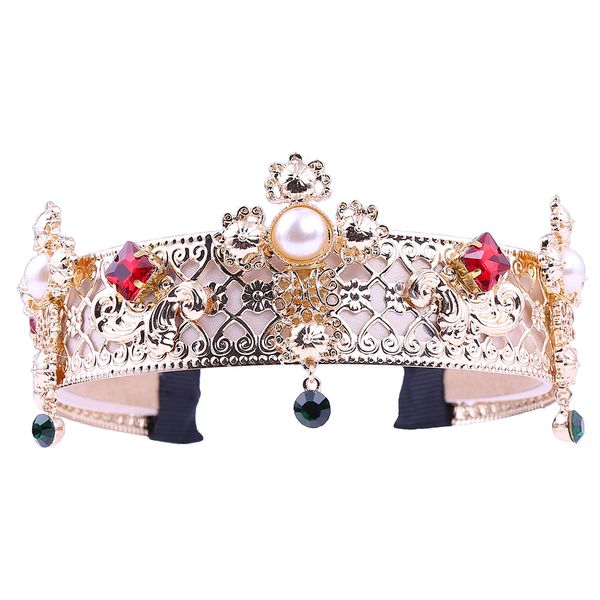 

свадебная вечеринка 14x4см диадемы из бисера с цветочными листьями невесты с короной из бриллиантов и головных уборов для невесты, исполняющ, White;golden